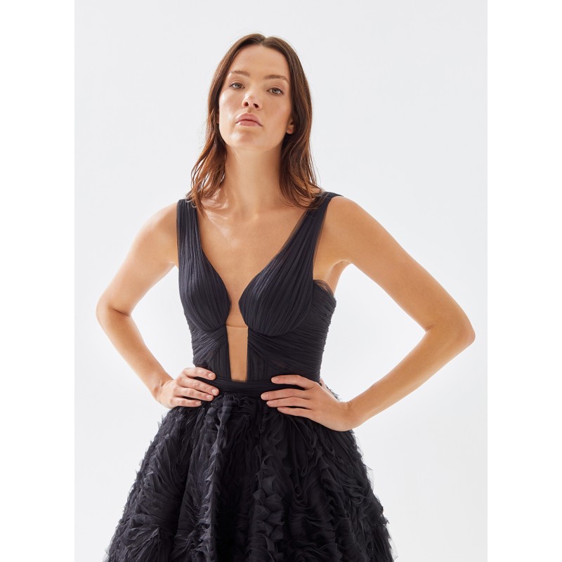 CZARNA SUKIENKA Z LEMONIADĄ