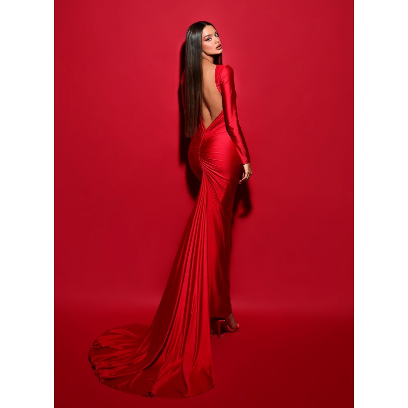 CZERWONA SUKIENKA CORA