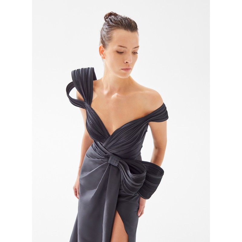 BLACK BOBBY DRESS