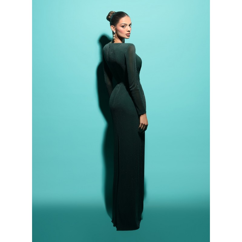 FOREST GREEN MARIANA DRESS