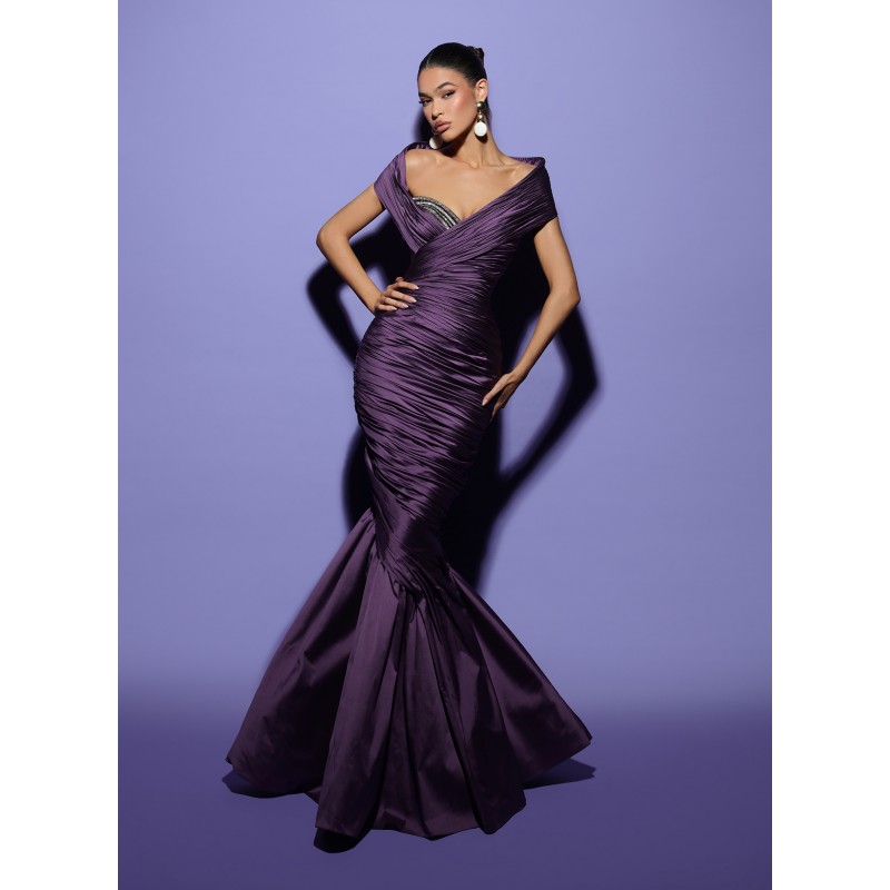 PURPLE ELWIS DRESS