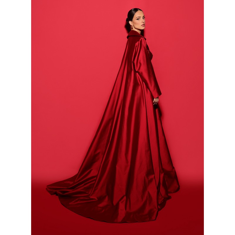 CZERWONY KRISTEN CAFTAN