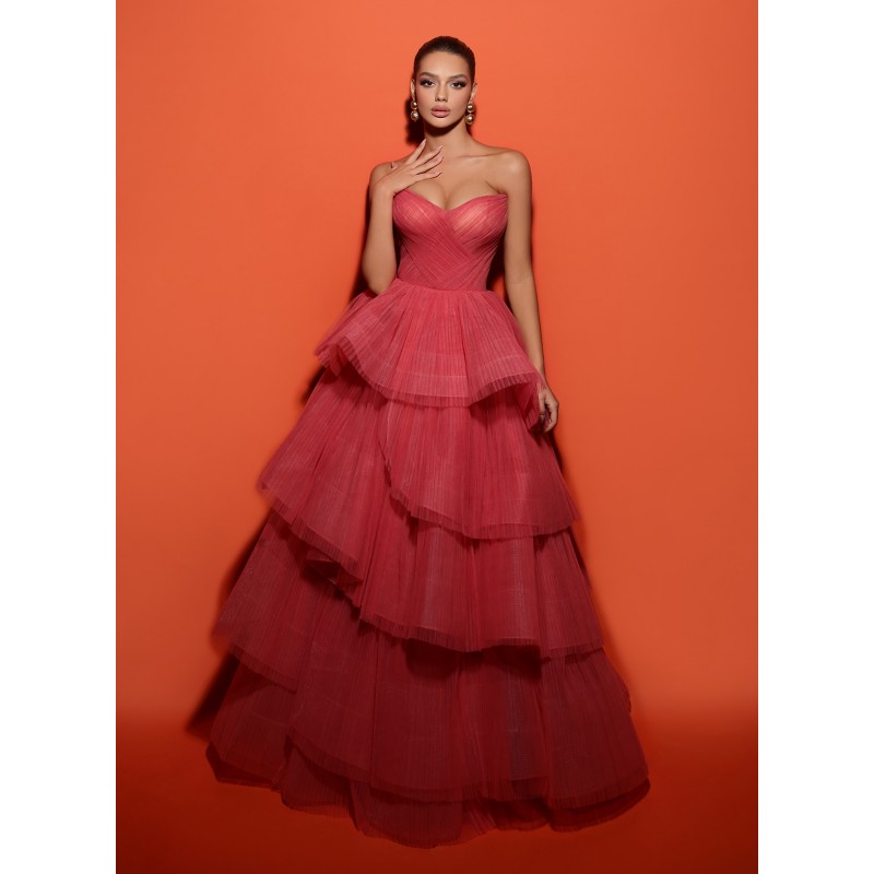 TERRACOTOWA POMARAŃCZOWA SUKIENKA JONES